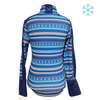 Kerrits Long Sleeve Winter Shirt in Blue Jumpers