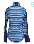 Kerrits Long Sleeve Winter Shirt in Blue Jumpers