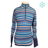 Kerrits Long Sleeve Winter Shirt in Blue Jumpers