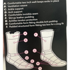 Foot Huggies "Made for Riders"  DRESSAGE Socks in Black/Grey - Large (Shoe Size 10-12.5)