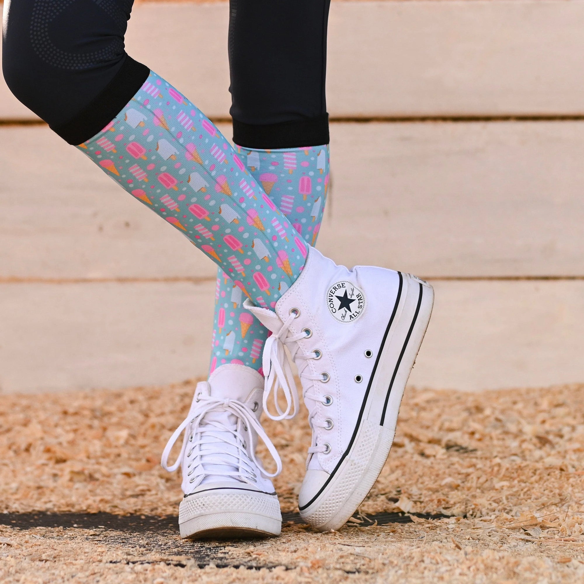 Dreamers &amp; Schemers Boot Socks in Brain Freeze