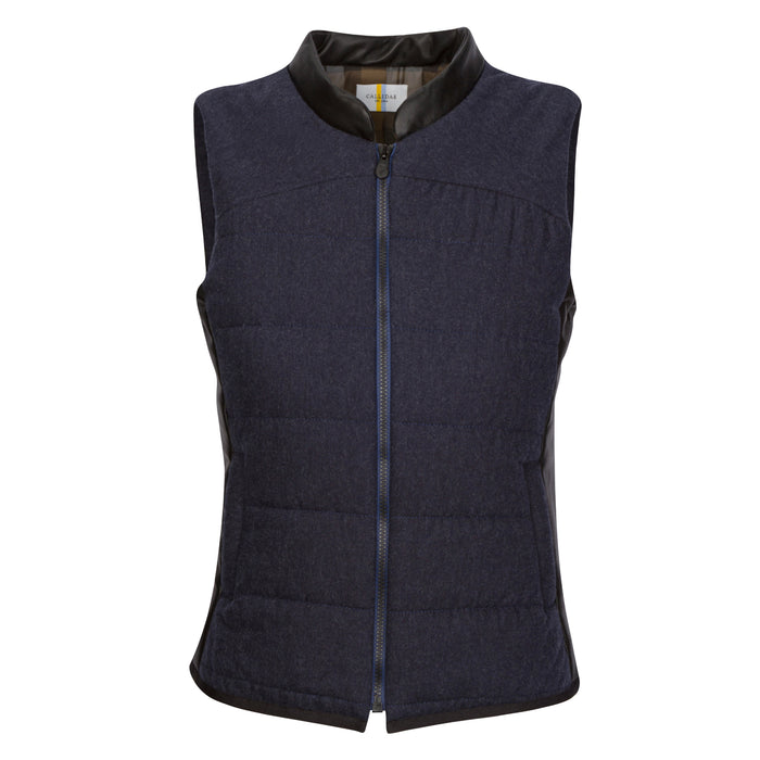 CALLIDAE The Quilted Vest in Blue Lava