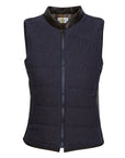 CALLIDAE The Quilted Vest in Blue Lava