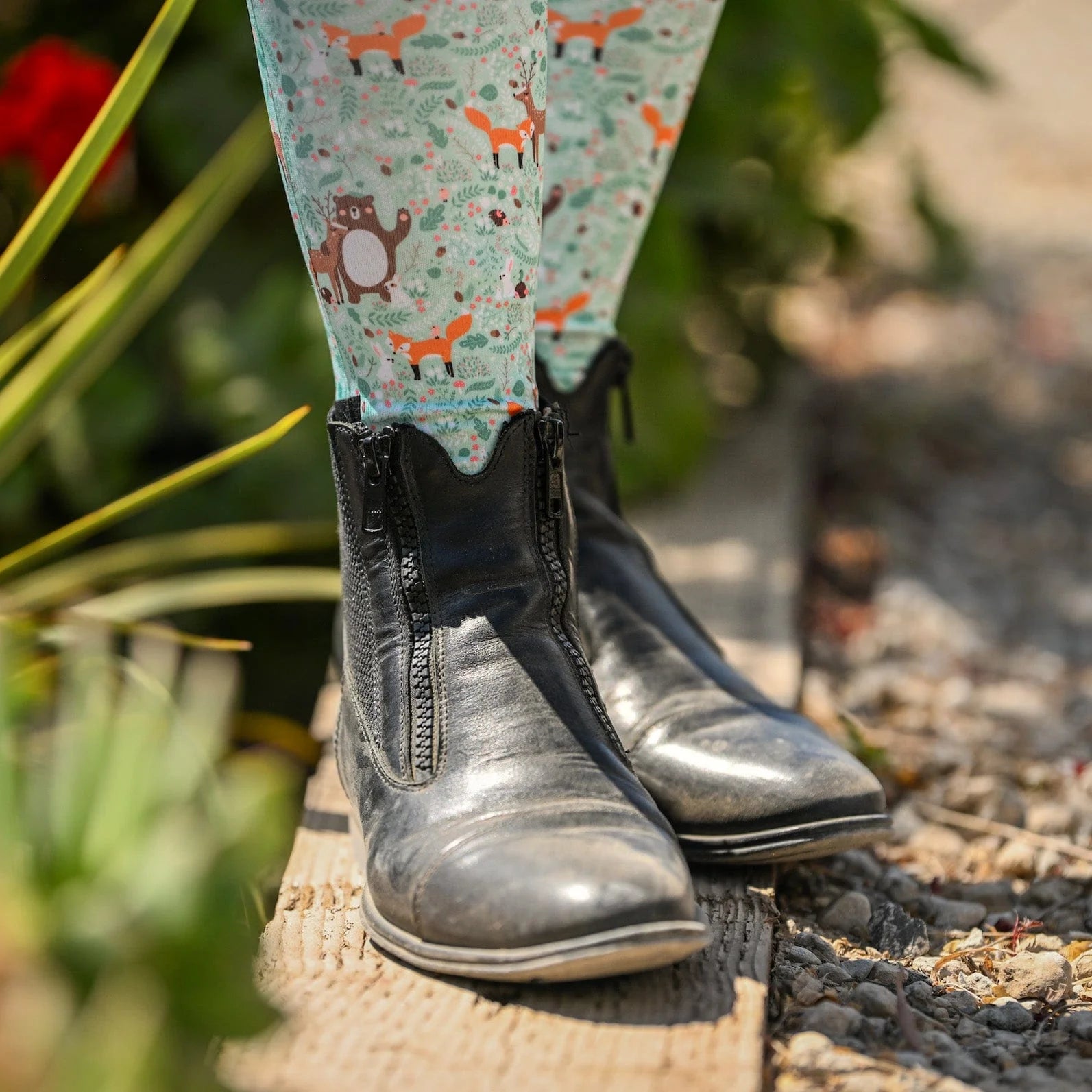 Dreamers & Schemers Boot Socks in Forest Furries - One Size