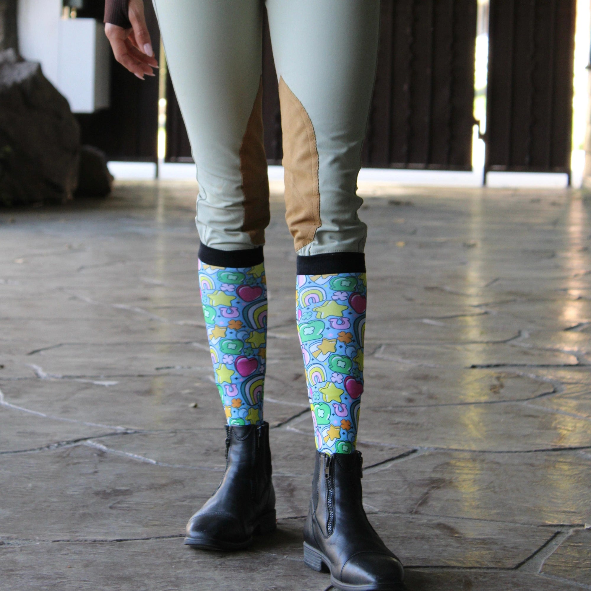 Dreamers &amp; Schemers Boot Socks in Full of Luck