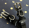Mane Jane Spur Straps in Horse Shoes-Silver Bling