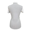 Cavalleria Toscana R-Evo Technical Knit Show Shirt in White/Grey - Women's Large