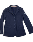 Animo Four Button Front Show Coat in Navy