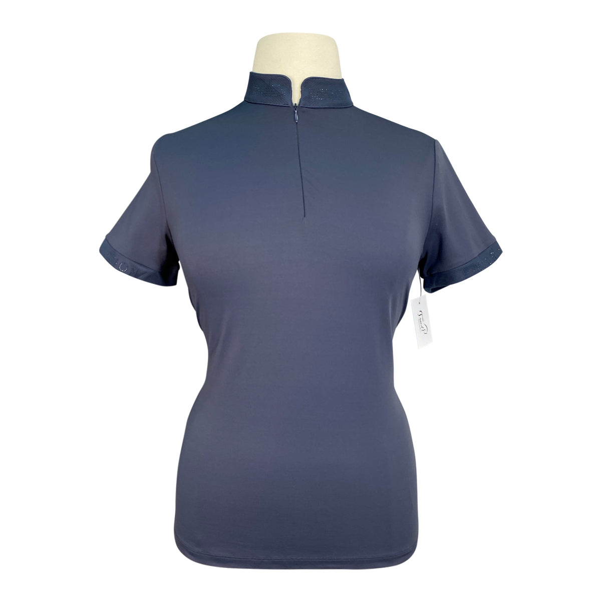 Pikeur 'Pernille' S/S Zip Shirt in Blueberry