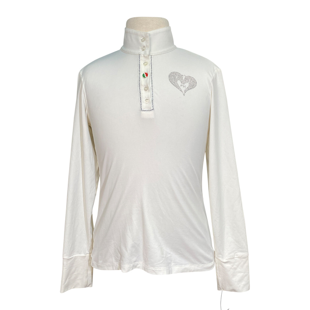 For Horses 'Molly' Long Sleeve Show Shirt in White