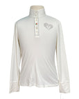 For Horses 'Molly' Long Sleeve Show Shirt in White