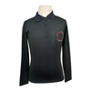 Cavalleria Toscana 'Tokyo Cotton L/S Polo' in Black