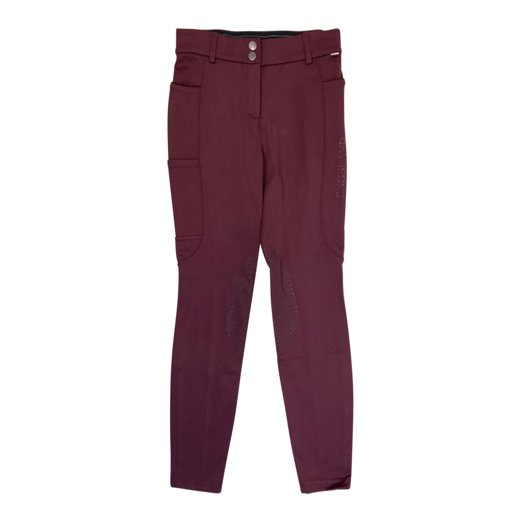Front Of Kingsland 'Kornelia' Knee Grip Winter Tights in Winetasting - Women's EU 36 (US 24)