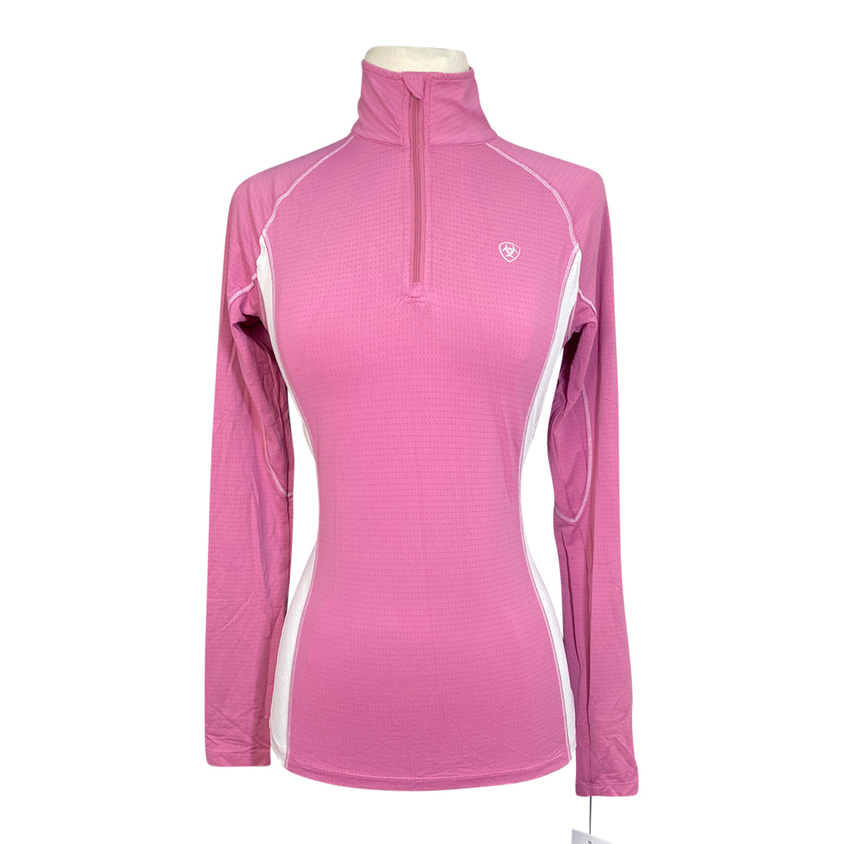 Ariat Tek Heat Series Long Sleeve Shirt in Pink/White