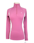 Ariat Tek Heat Series Long Sleeve Shirt in Pink/White