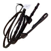 Dy'on 'Thin' Laced Leather Reins in Brown - Full