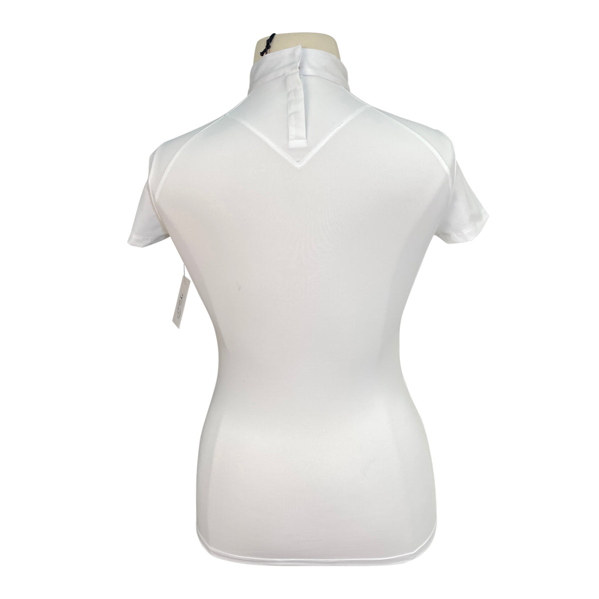 MakeBe &#39;Jane&#39; Polo Show Shirt in White