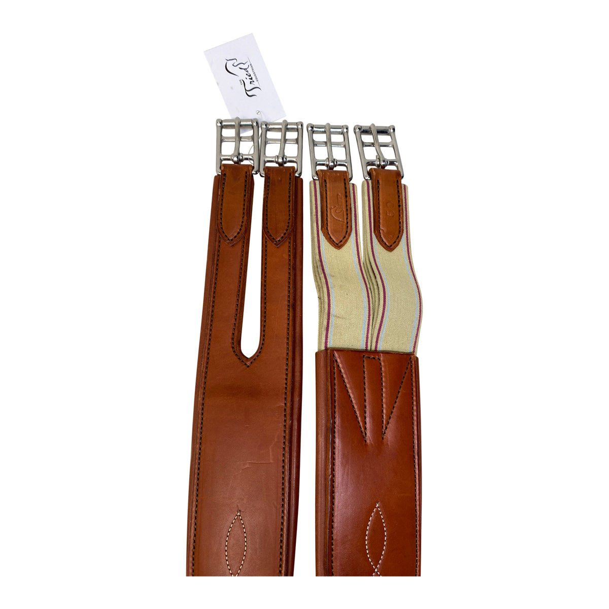 Horse Fare Products Fancy Overlay Girth in Chestnut