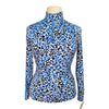 Tail White Label Long Sleeve Sun Shirt in Blue/White Cheetah