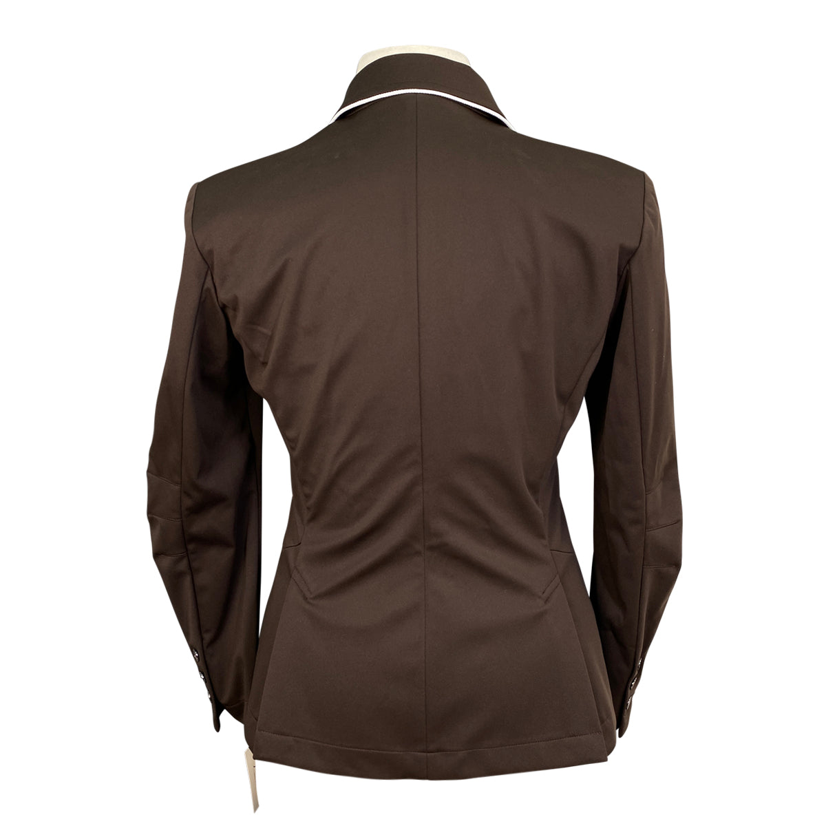 Fair Play &#39;Michelle&#39; Show Jacket in Brown w/White Piping