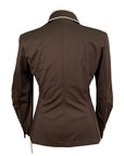 Fair Play 'Michelle' Show Jacket in Brown w/White Piping