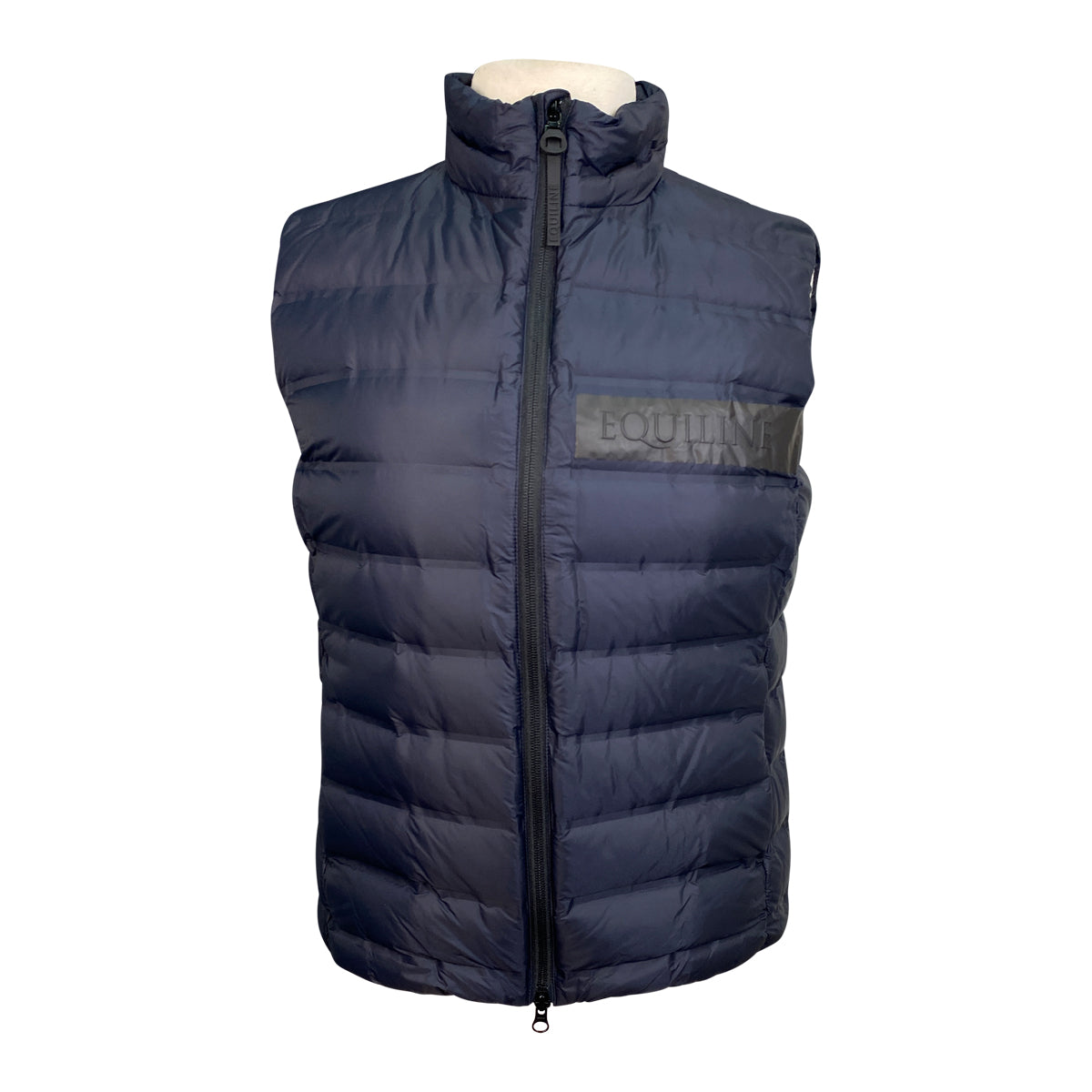 Equiline 'Elidebe' Ultra Light Down Vest in Blue