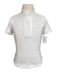 Equine Couture 'Cara' Short Sleeve Show Shirt in White