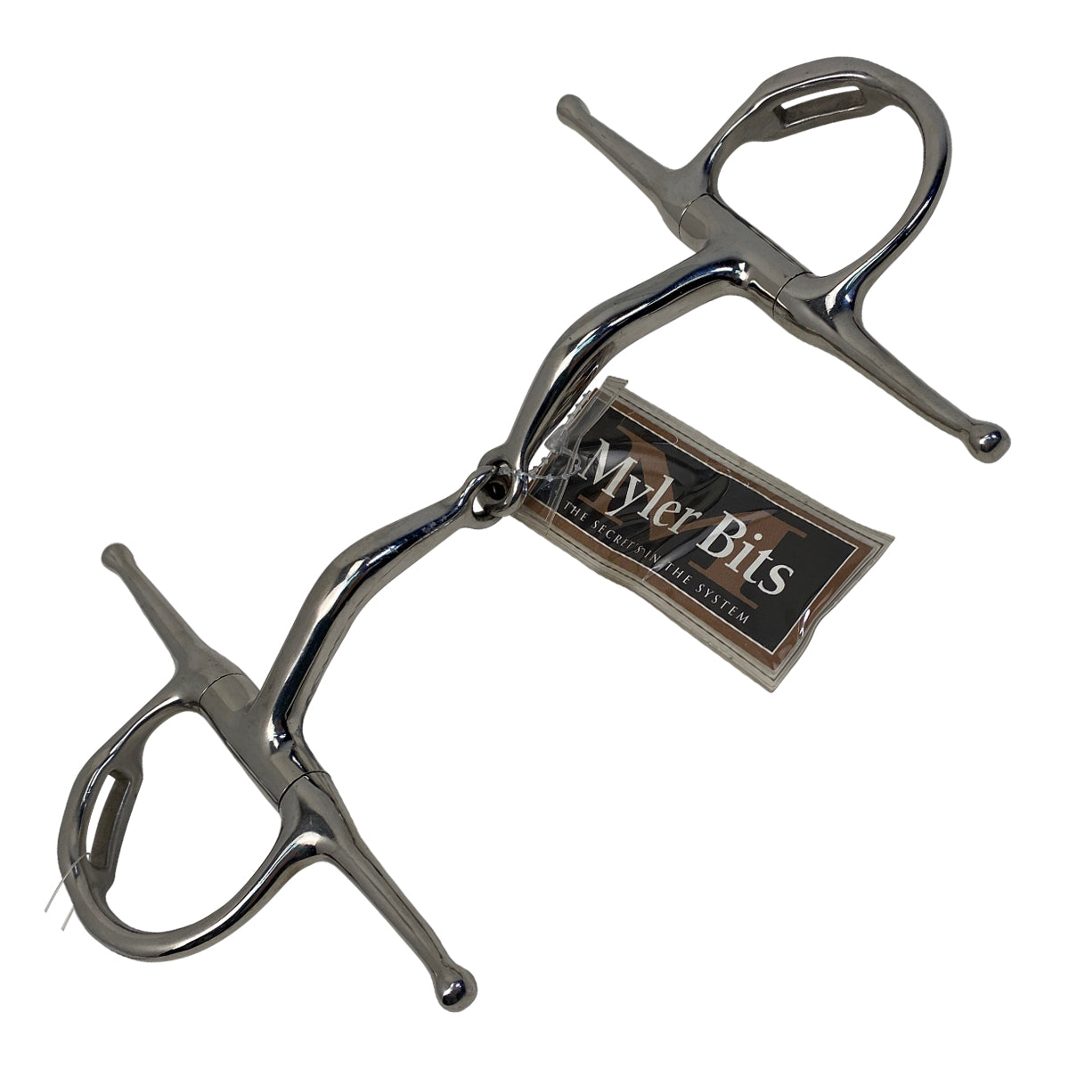 Myler MB 09 Full Cheek Single Joint Snaffle w/Hooks in Stainless Steel