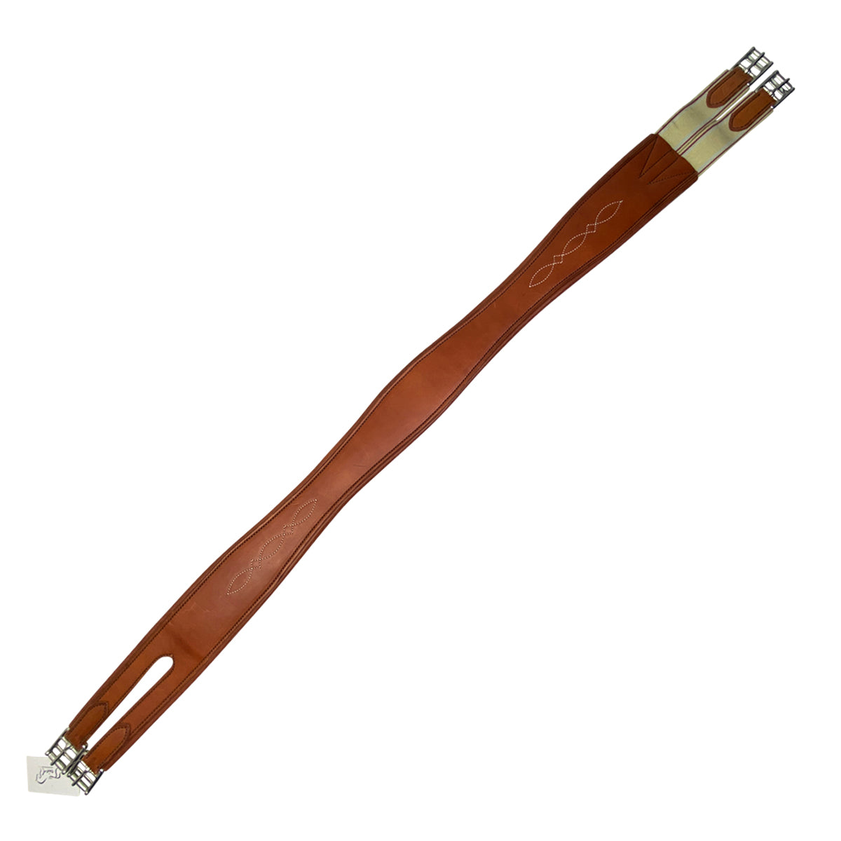Horse Fare Products Fancy Overlay Girth in Chestnut