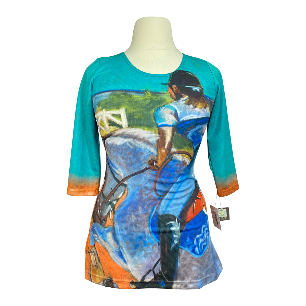 Marlee Ranchwear Horse Rider Shirt in Multi 
