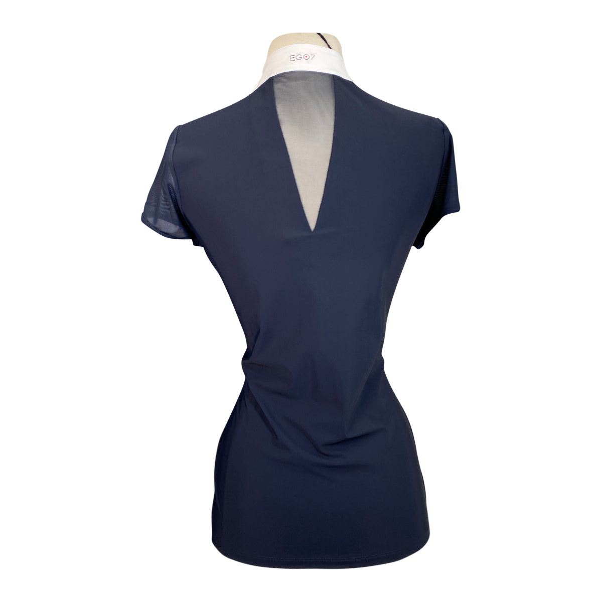 EGO7 &#39;Rita&#39; Short Sleeve Show Shirt in Navy - Women&#39;s IT 40 (US Small)
