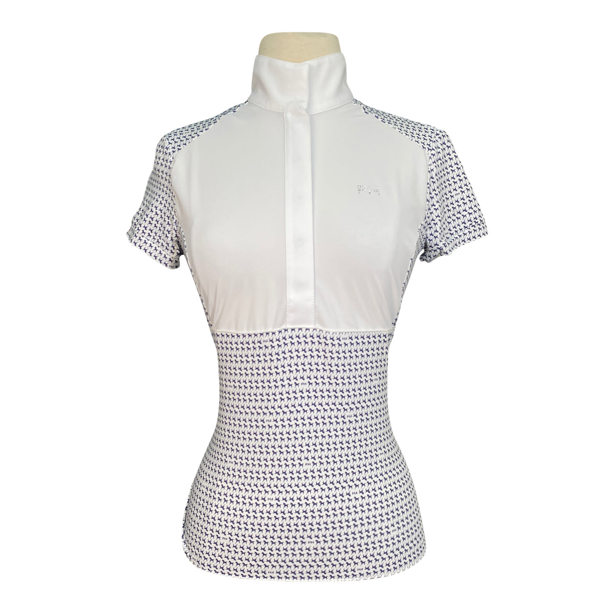 For Horses 'Emie' Show Shirt in Navy Horses - Women's Large