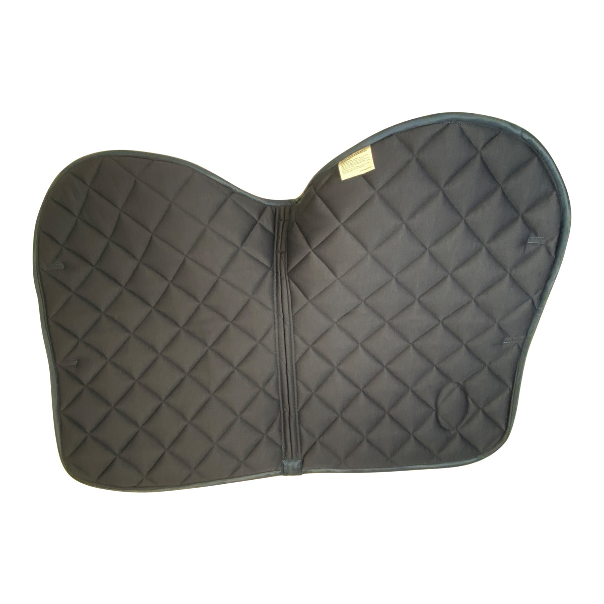Jump'In 'Training Jumpad' Saddle Pad in Navy w/Brown Piping