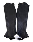 Ovation 'Equistretch' Leather Half Chaps in Black 