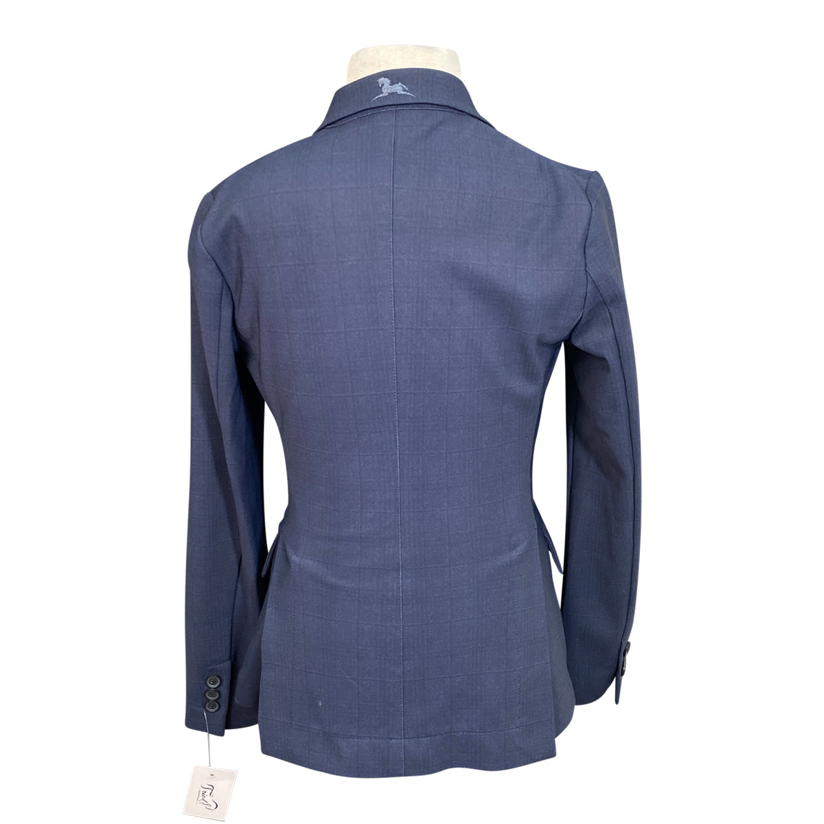 RJ Classics Orange Label 'Shore' Show Coat in Navy Herringbone