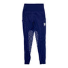 Sync Equestrian 'Daisy' Knee Patch Tights in Navy