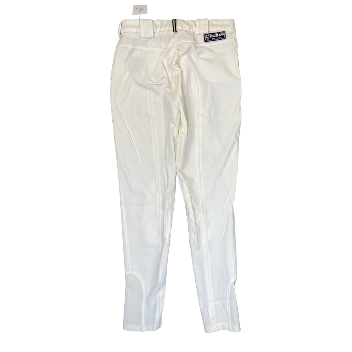 Back Of Kingsland Knee Patch Breeches in White - Women's EU 36 (US 24)