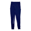 Sync Equestrian 'Daisy' Knee Patch Tights in Navy
