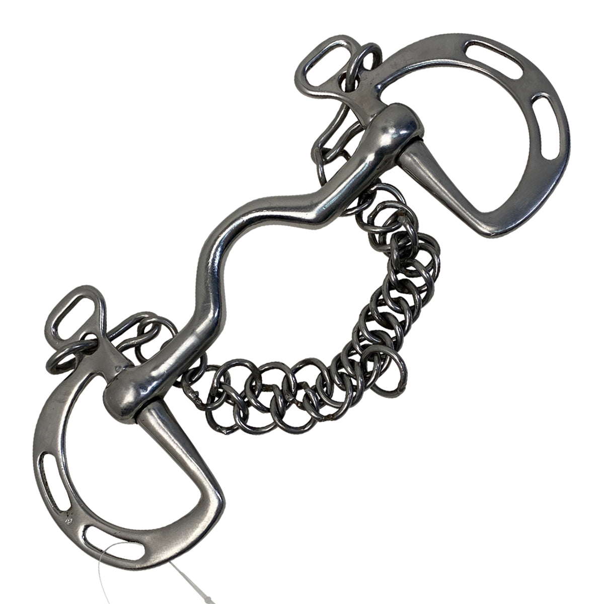 Kimberwick Medium Port Bit w/Curb Chain in Stainless Steel 