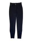 Front of SmartPak 'Piper' Mid Rise Full Seat Breeches in Black - Women's 26R
