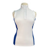 Kerrits 'Affinity®' Sleeveless Show Shirt in White/True Blue