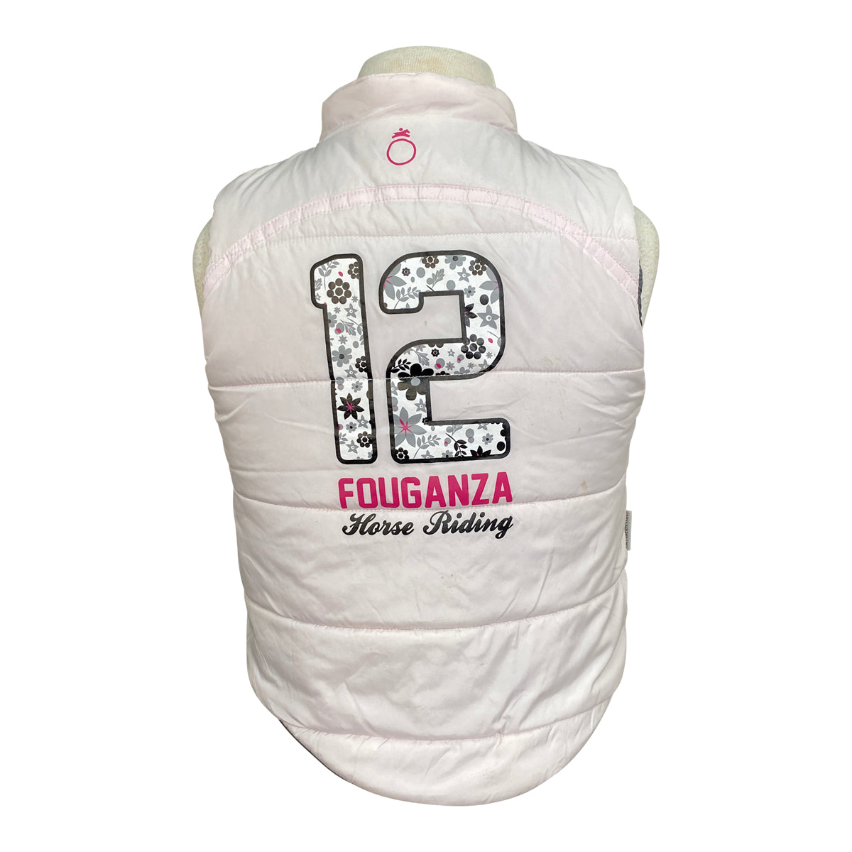 Fouganza Kids Puffer Vest in Pink/Grey