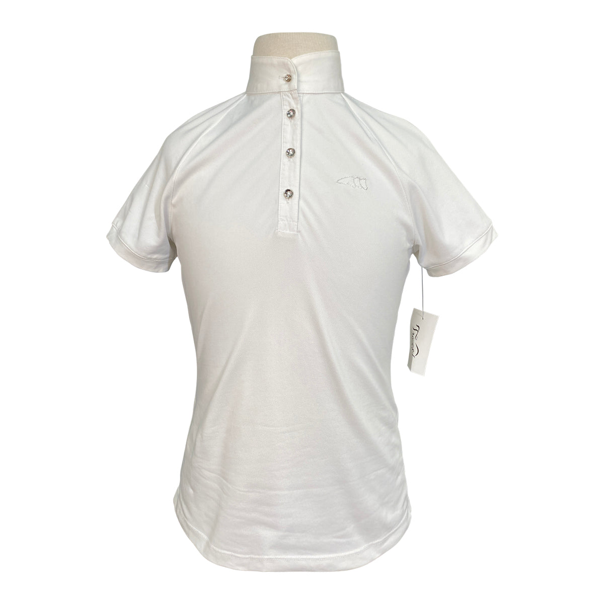 Equiline Kids Short Sleeve Show Shirt in White