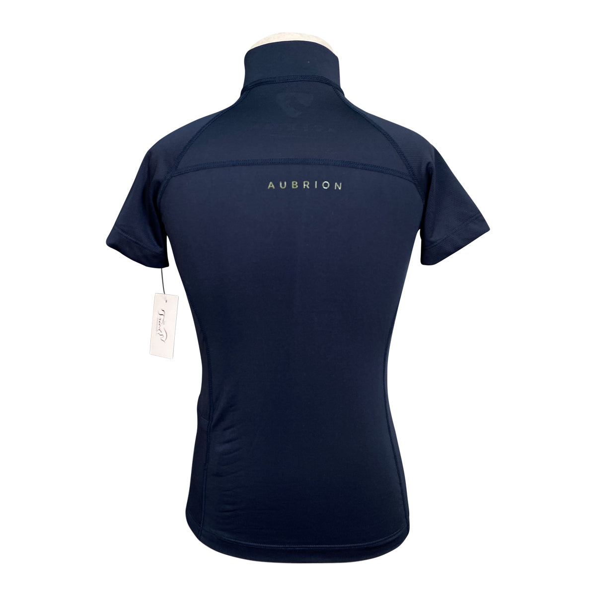 Shires Aubrion &#39;Newbury&#39;  Short Sleeve Baselayer in Navy/Bubbles