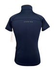 Shires Aubrion 'Newbury'  Short Sleeve Baselayer in Navy/Bubbles