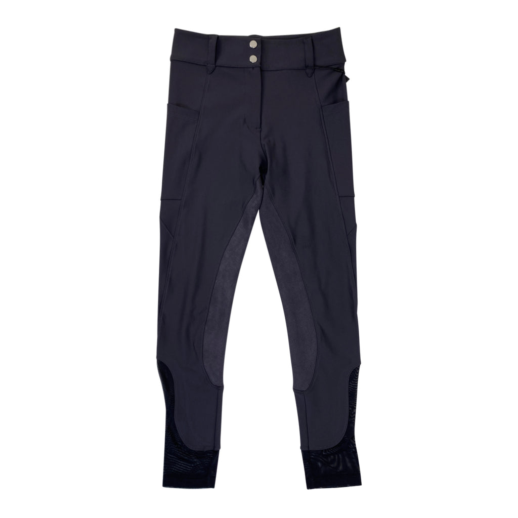 Free Ride 'Lux' Suede Full Seat Breeches in Charcoal - Women's 28