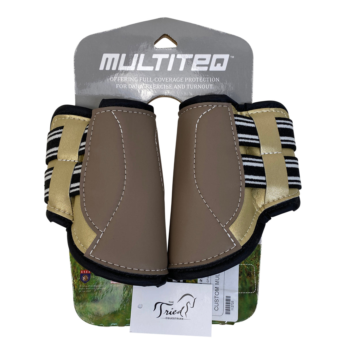 EquiFit 'MultiTeq' Custom Hind Boots in Gold