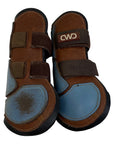 CWD Velcro Tendon Boots in Havana/Sky