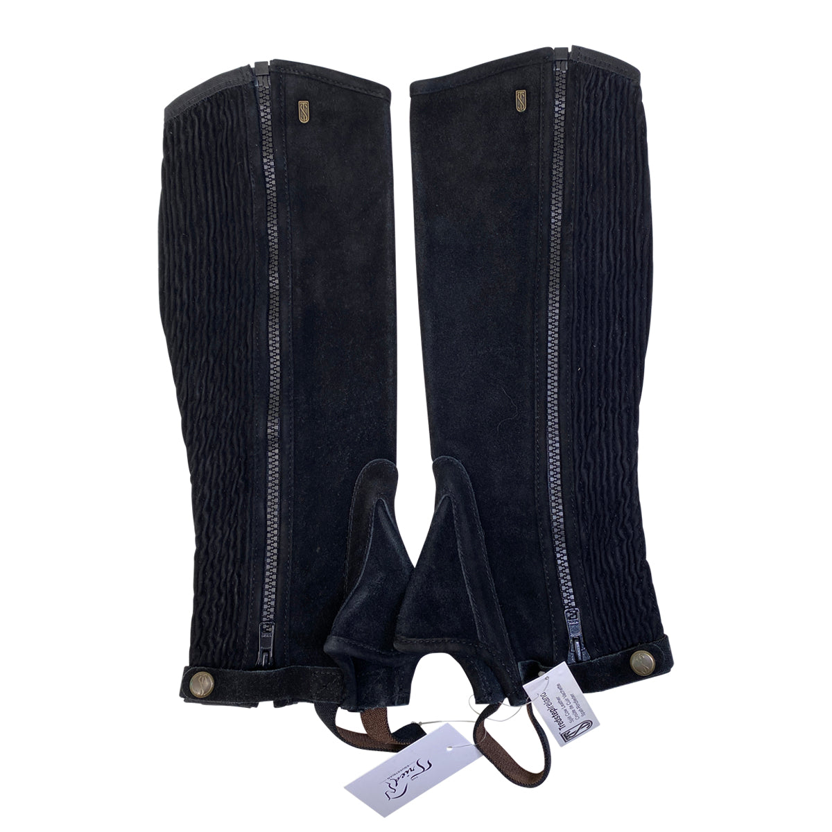 Tredstep Original Suede Half Chaps in Black - Women&#39;s Small
