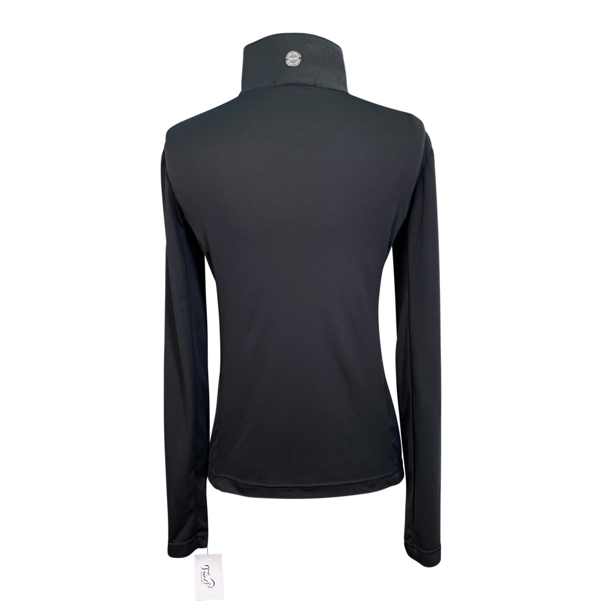 Asmar Equestrian 'Meghan' Coolmax Zip Up Sweater  in Black
